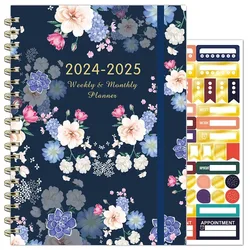 Planner English A5 agenda notebook PLANNER coil notebook stock wholesale2024-2025