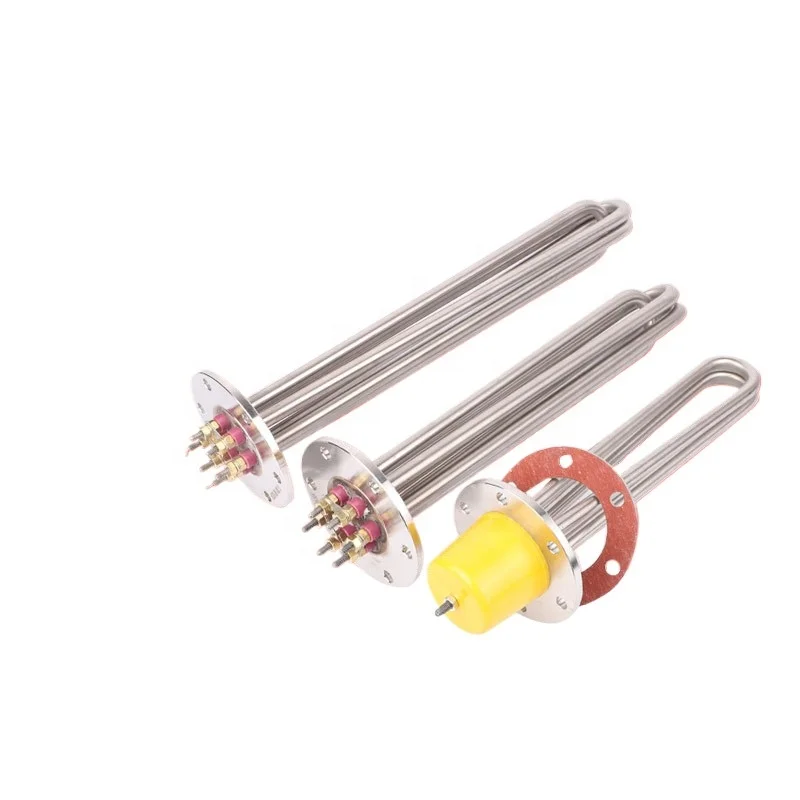 Customizable 115mm 380V Heat conduction oil water tank 220V Boiler heating rod flange electric heating tube