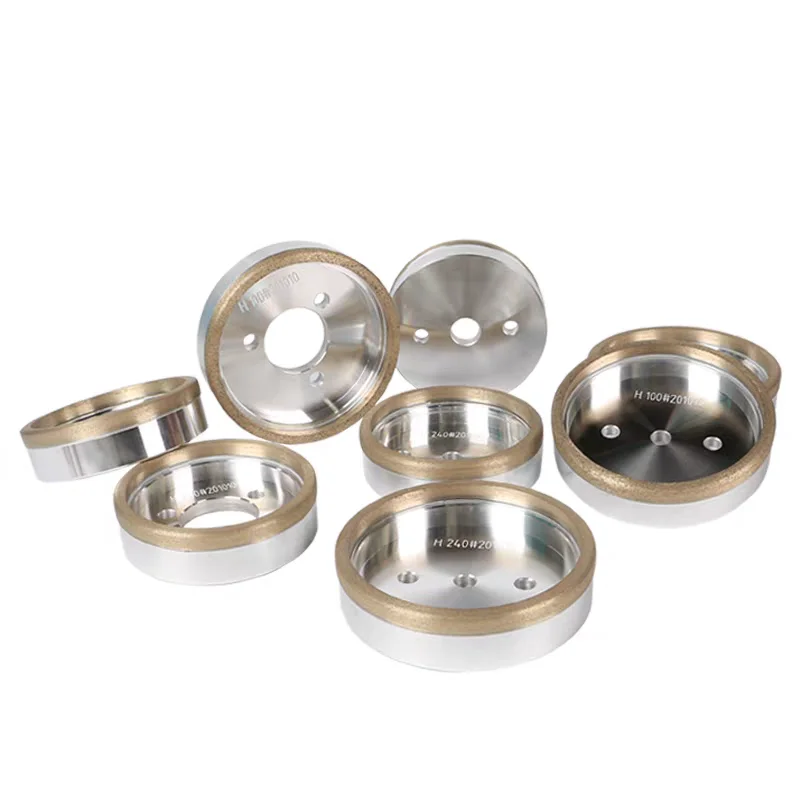 高性能・コストパフォーマンスの高いダイヤモンドホイール-150mm、130mm、ボア12mm、50mm、グリット80--100-180--240--ガラスエッジングマシン用
