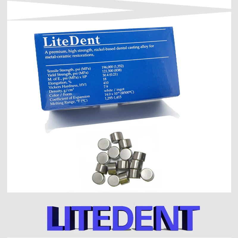 Litedents NiCr nikiel chrom podstawa ceramiczna porcelanowe stopy metali Chroium zawierające stop dentystyczny berylu do laboratorium dentystyczne