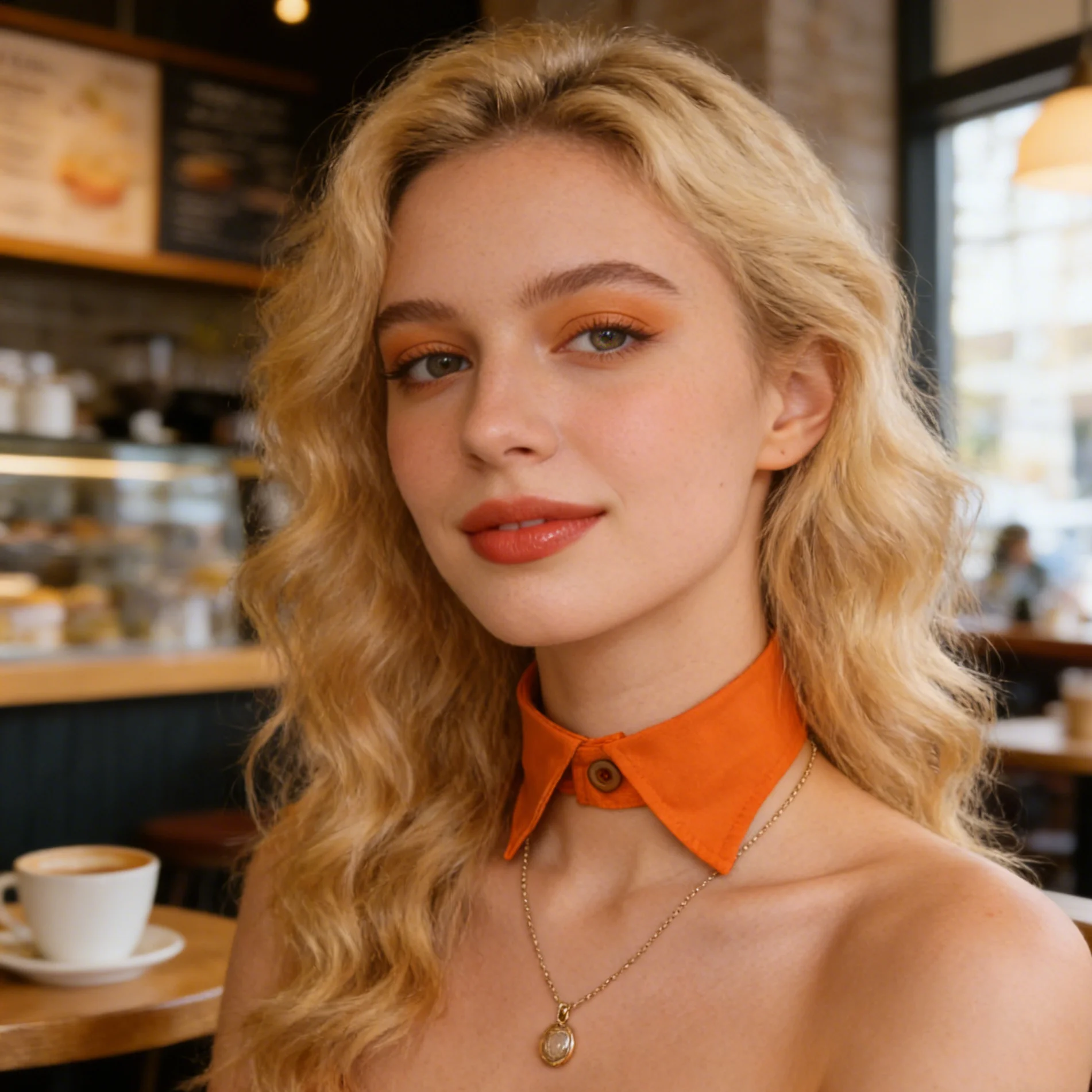 Vintage Style Crystal Faux Pearl Cotton Cloth Button Choker Turn Down Collar Necklace