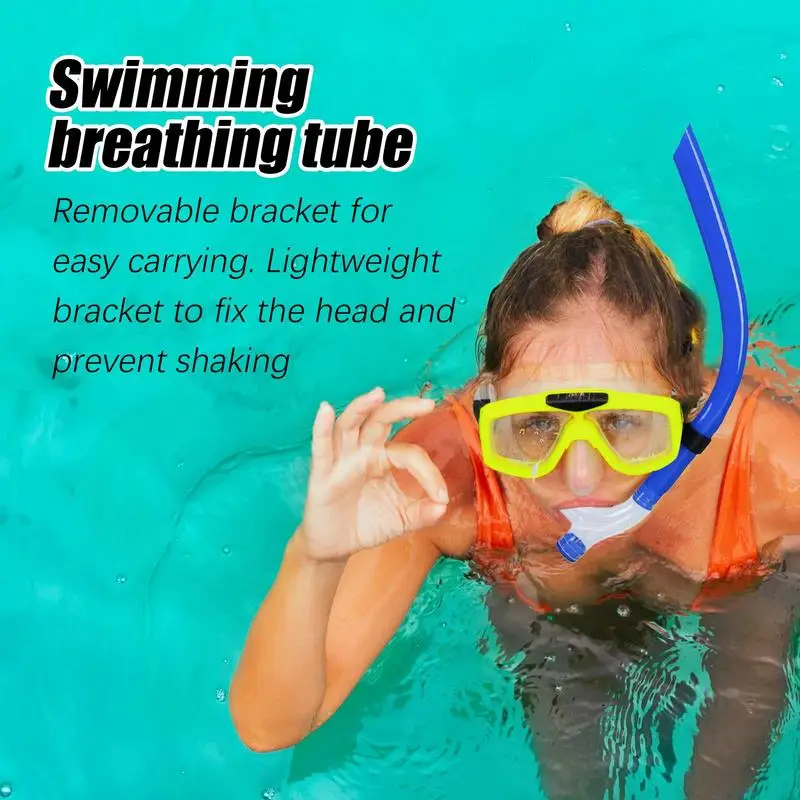 

Snorkel For Swimming Laps Soft Adults Snorkel Tubes Training Headstrap Support Silicone Mouthpiece Tubes Swim Supplies For