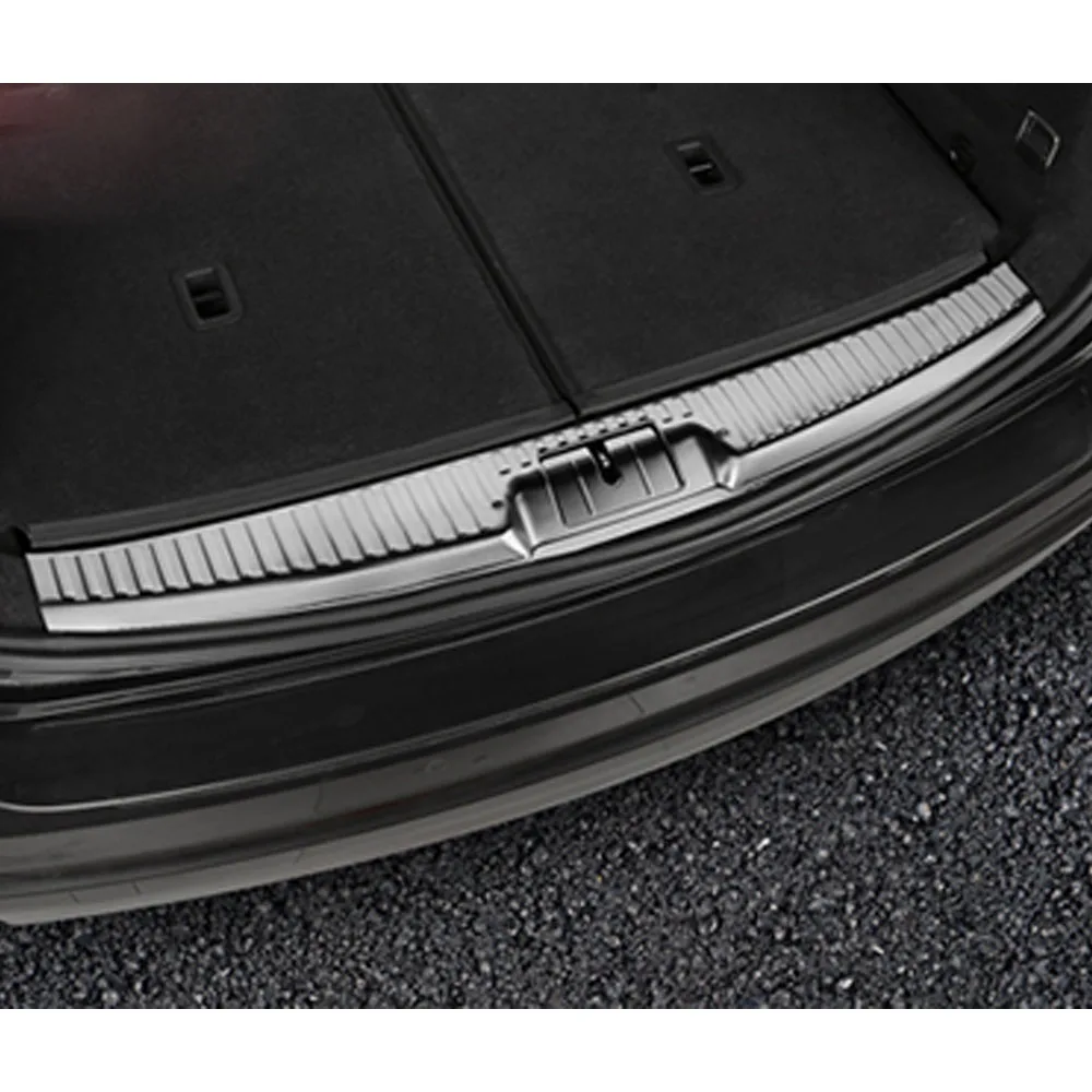 For Volkswagen VW Sharan 2016 2017 2018 2019 2020 Car Inner Inside Rear Back Bumper Trim Outside Scuff Sill Trunk Plate Pedal