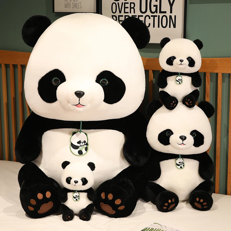 

Cuddly China Panda Doll Plush Toy Stuffed Fluffy Zoo Animal Hanging Pendant Plushie Peluche Birthday Gift