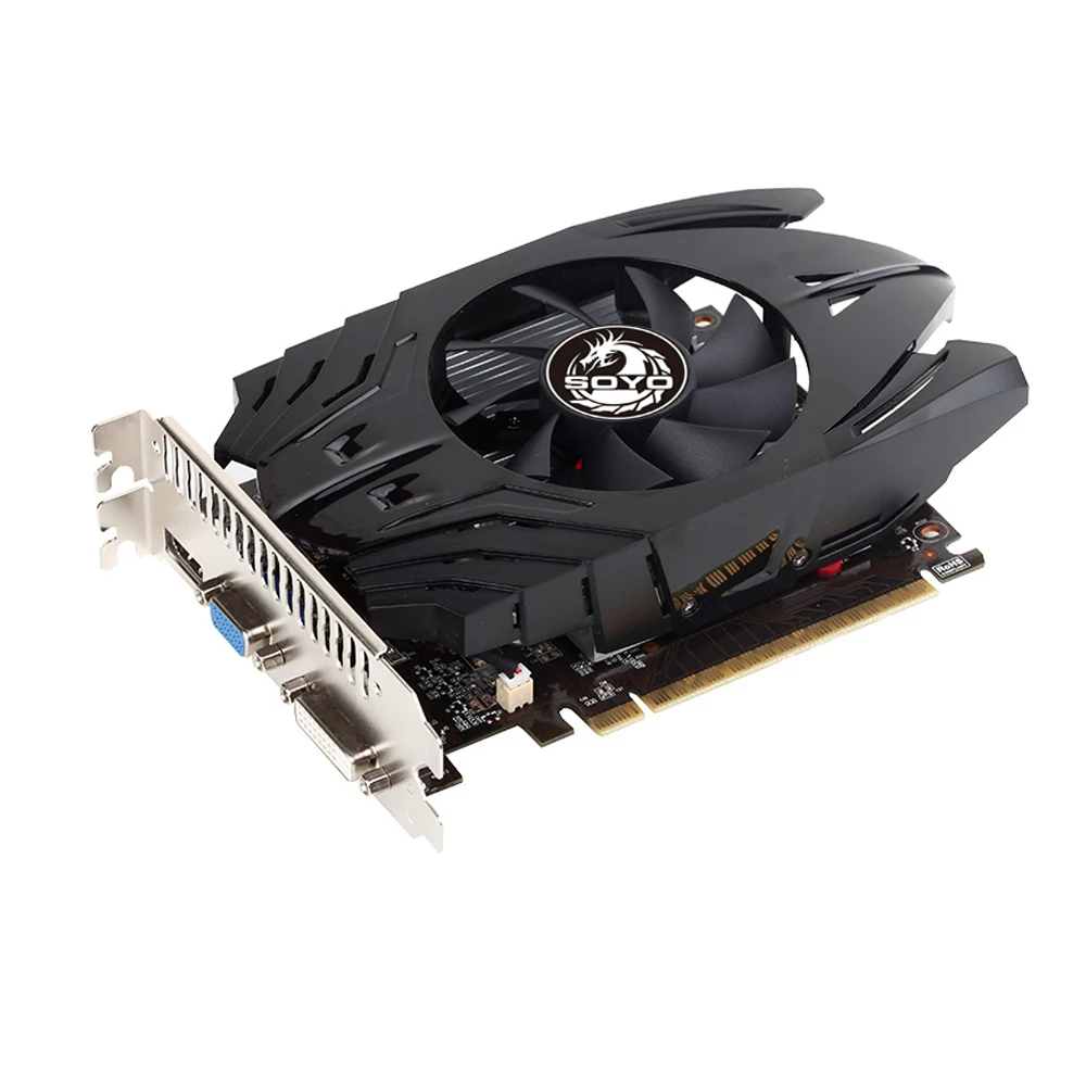 Soyo Nieuwe Nvidia Gpu GTX1650 1630 GT1030 730 4G/2G Grafische Kaart GDDR5 Geheugen Gaming Videokaart 128bit Pci Express X16 3.0 Dvi + Dp