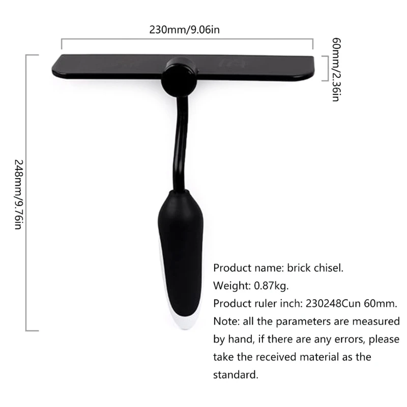 652F High Hardness Brick Split Tool Brick Splitting Chisel Comfortable Long Handle Brick Cutter Masons' Constructions Tool