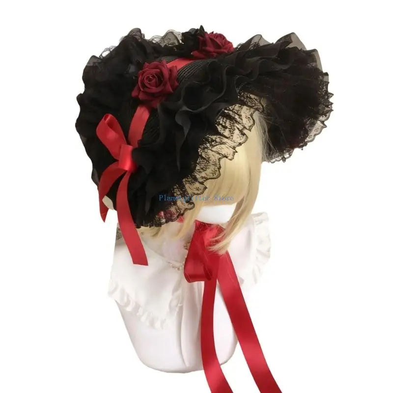 652B Natural Straw Braided Bonnet Hat Comfortable Brimless Design Women Children