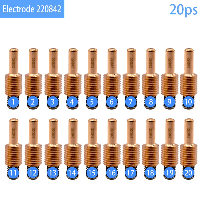 105A Plasma Cutting Gun Accessories Consumables - Electrode  Nozzle  Protective Cap  Fixed Cover  Electromagnetic Ring
