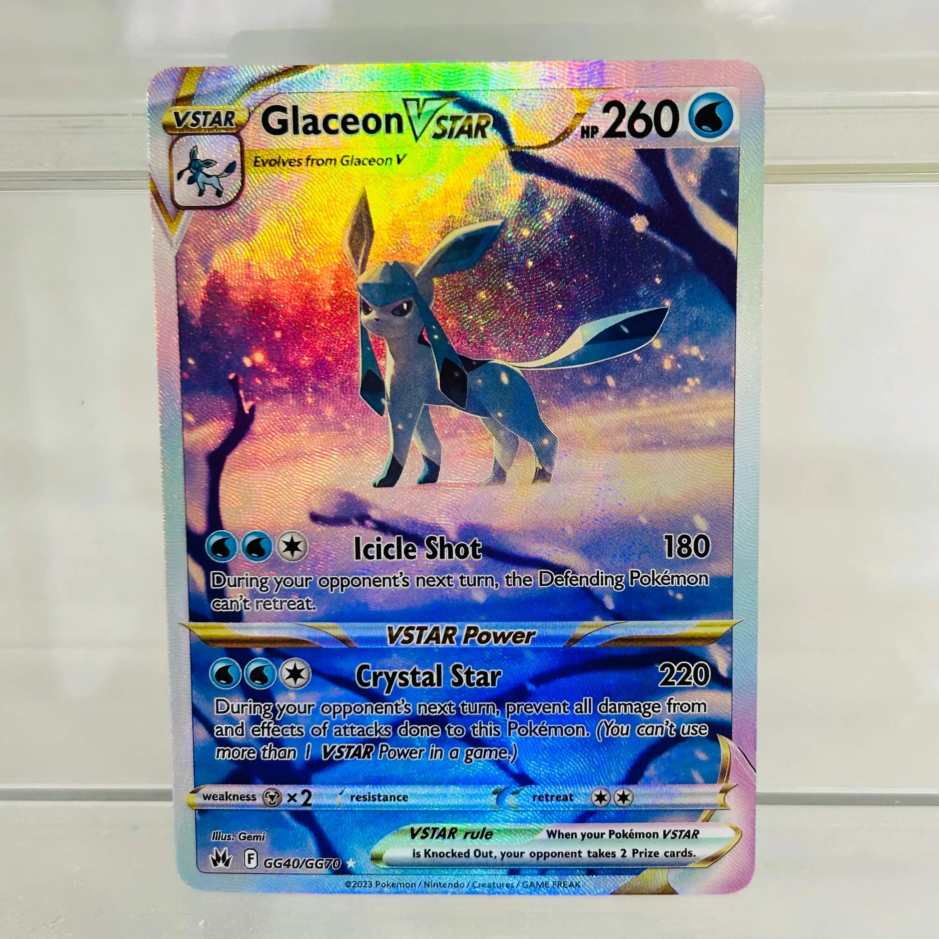 Charizard VSTAR SWSH262 Englische Karte mit Holografischer Textur, Perfekter Zustand DIY Premium Anime Sammelkarte – Detail 4