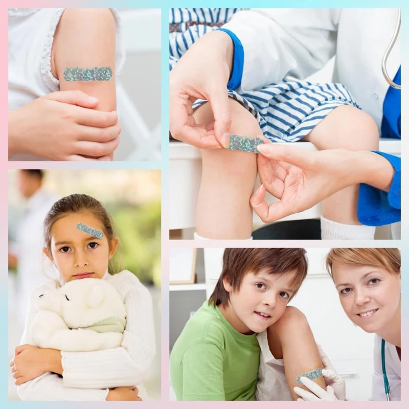 10 قطعة/المجموعة المجسم اللون الفرقة المعونة الشائكة الجص ل تضميد الجروح التصحيح الإسعافات الأولية شرائط مقاوم للماء PE لاصق الضمادات