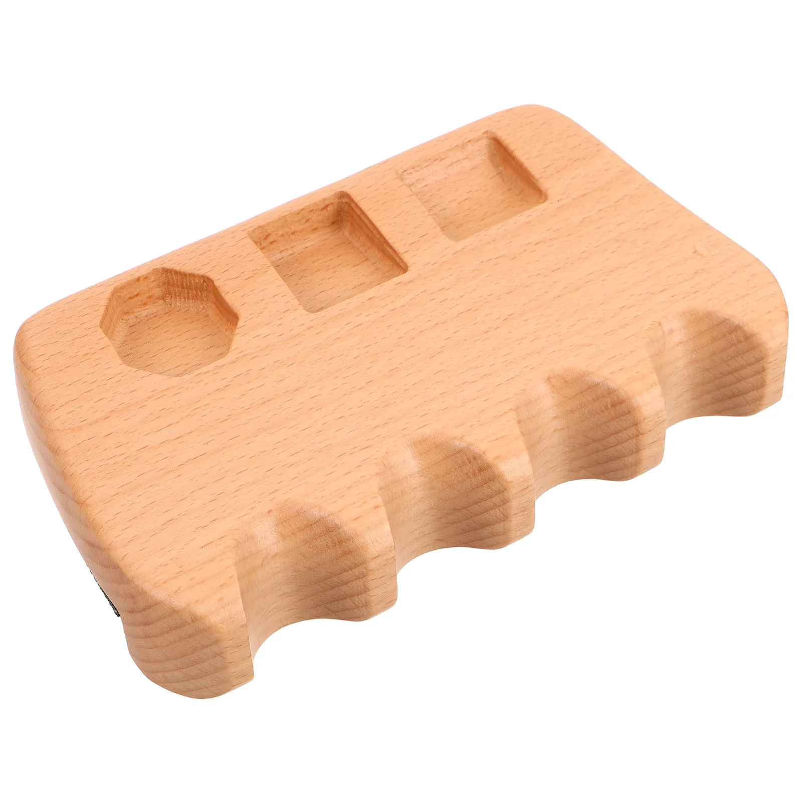 

Solid Wood 4-Cue Pool Cue Holder Rack - Premium Billiard Stick Storage Stand for Game Room with Scratch-Resistant