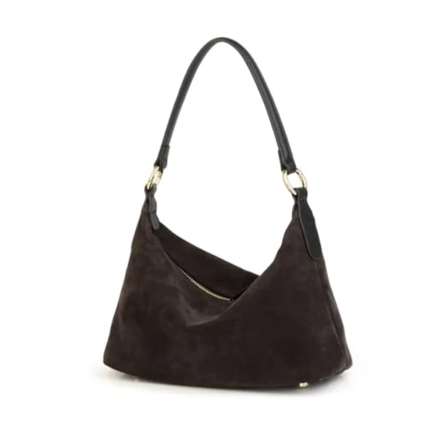 

DONNAIN Slouchy Suede Crescent Hobo Bag for Women Suede Trendy Shoulder Satchels Bag and Work Tote Bags for Women