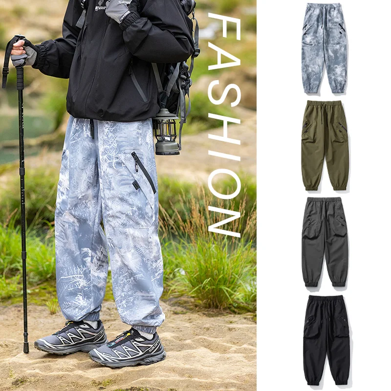 

Горные брюки для кемпинга на открытом воздухе, рабочая одежда в американском стиле, повседневные брюки, свободные брюки, модные брендовые десантники, тактические зарядные брюки