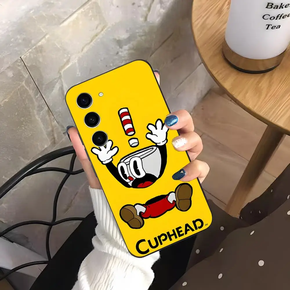 Game C-Cuphead Phone Case For Samsung A57 A37 A33 5G A54 A36 A35 A56 A52 A17 Shockproof Soft Cover
