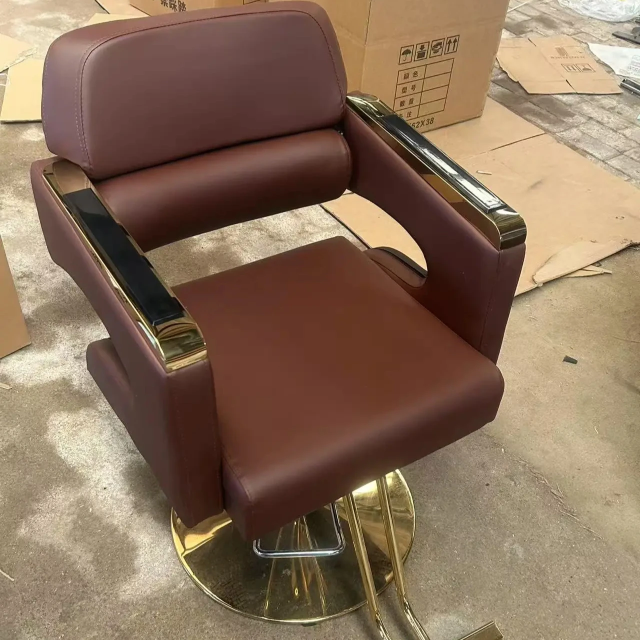 

French Design Salon Barbershop Barber Chairs Hairdresser Used Men Hydraulic Barber Chairs