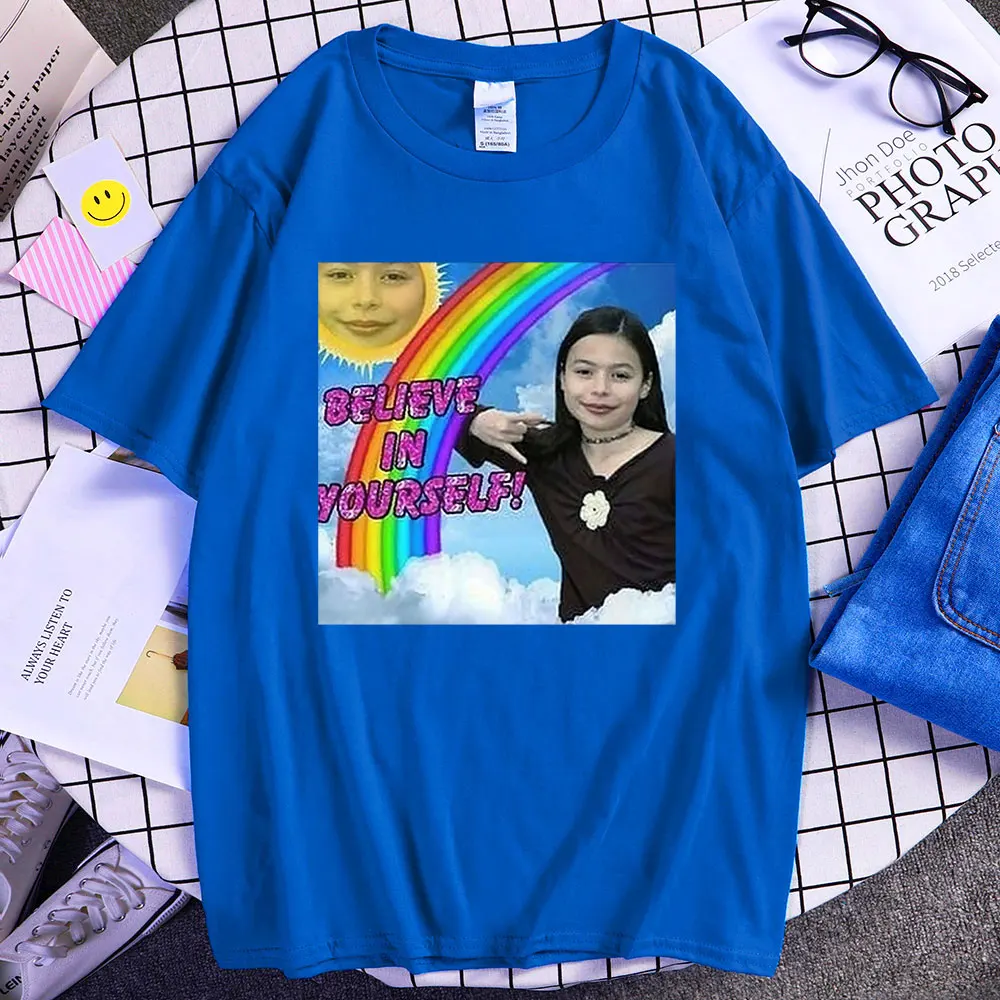 Miranda Cosgrove T Shirt Funny Edgy Teens Roc Rex Orange County Graphic Meme Oversized  T-shirts Harajuku Streetwear T-shirt