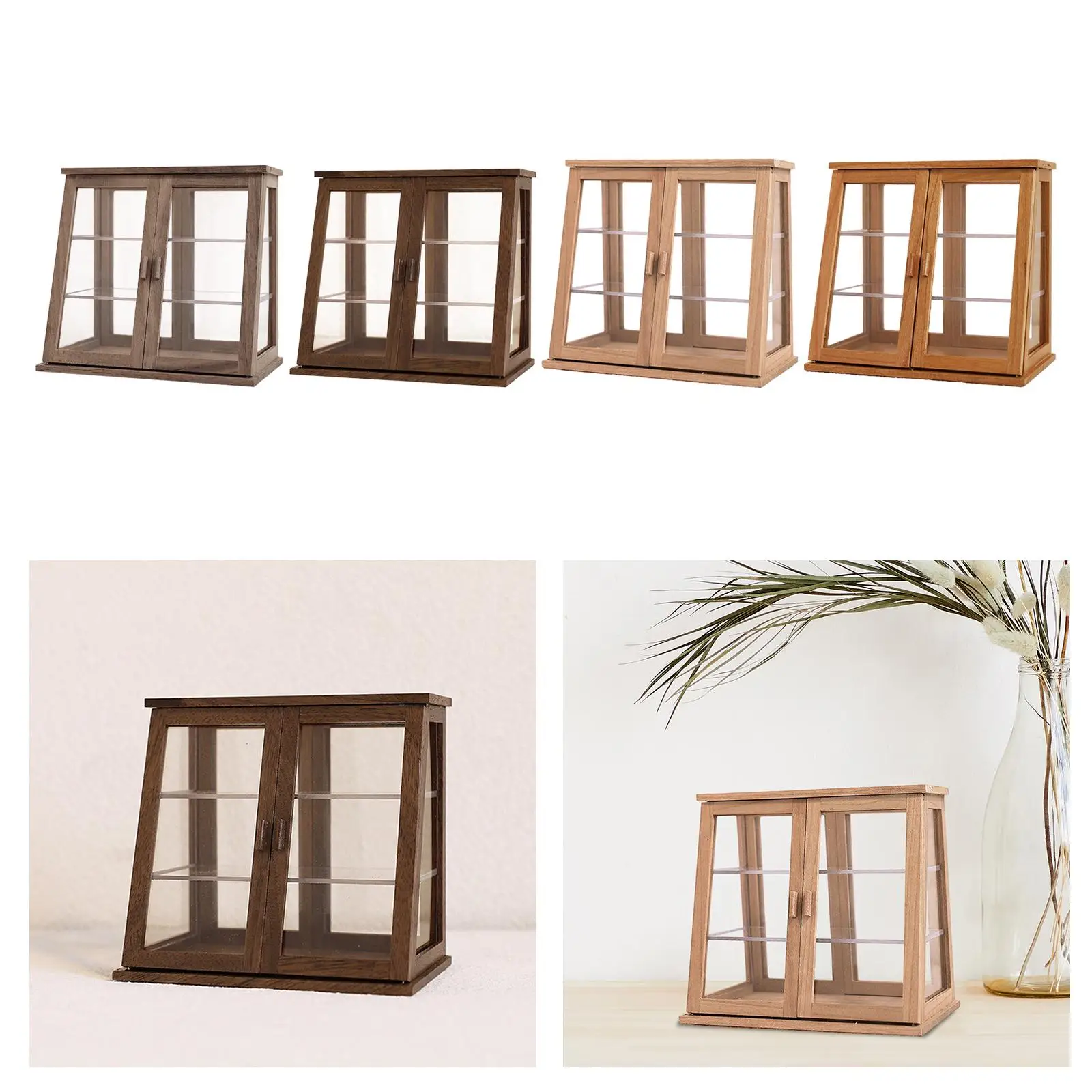 

1/6 1/12 Dollhouse Cake Cabinet for Railway Station DIY Scenery Accessories