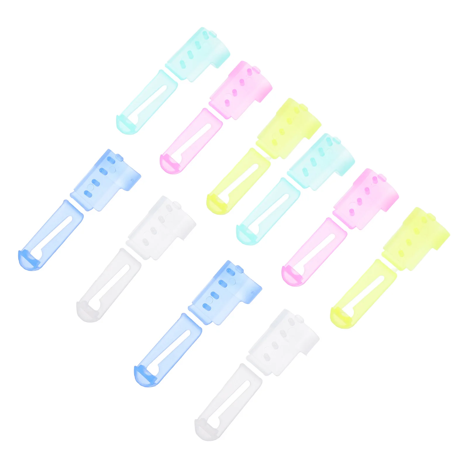 

10pcs Yarn Guide Rings Knitting Tool DIY Crochet Accessories White Yellow Green Each Practical Use Comfortable