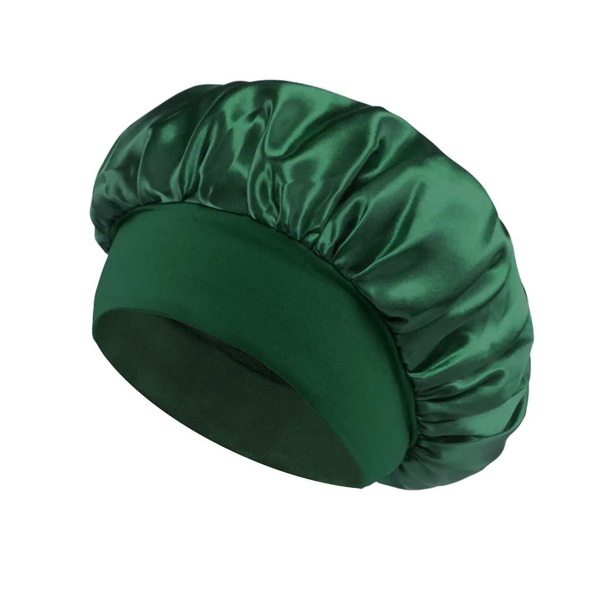 1 stücke Weiche Seide Satin Gefüttert Motorhaube Große Satin Haar Motorhaube Haushalt Schlaf Dusche Kappe Haar Wrap Abdeckung für lange Friseursalon Werkzeug