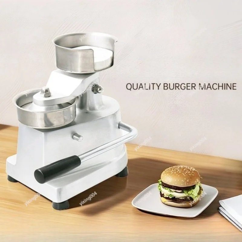 Manual Round Patty Press Machine, Commercial Burger Meat Mold for Beef Chicken Patty Making