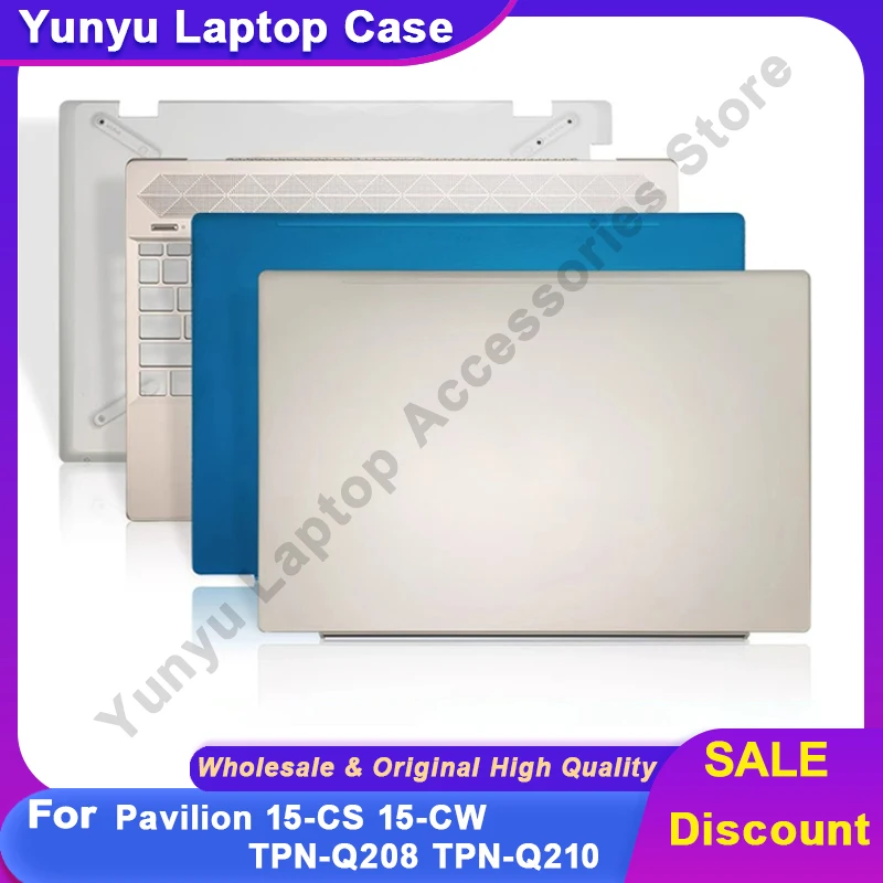 

Laptop Case for Pavilion 15-CS 15-CW TPN-Q208 TPN-Q210 LCD Back Cover Front Bezel Hinges Palmrest Upper Lower Bottom Case Shell
