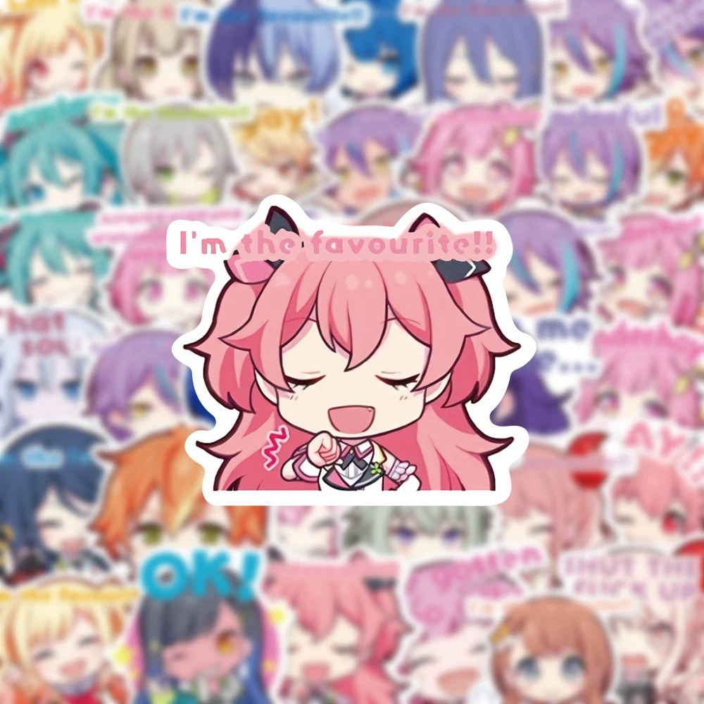 

10/30/60pcs Project Sekai Colorful Stage Anime Game Stickers DIY Phone Case Suitcase Scrapbook Kawaii Cute Cartoon Girl Decals