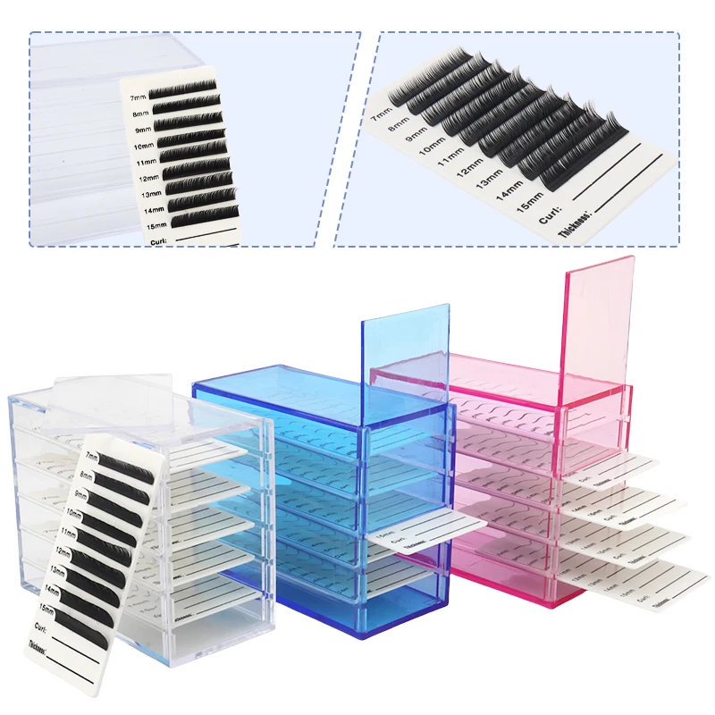 Lash Tray Organizer - Pudełko do przechowywania przedłużanych rzęs z