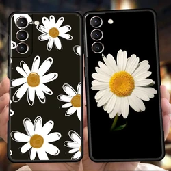 小さなデイジーの花柄の電話ケース,ファッショナブルな携帯電話ケース,Samsung Galaxy s24 s23 s22 s20 s21 ultra s24 s23 s10 s10e s9 s8 plus 5g