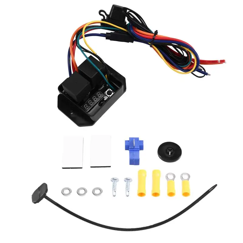 

Adjustable Temperature Range Digital Electric Thermatic Fan Kit 0444 Radiator Fans Controller Switch Kit-N32R