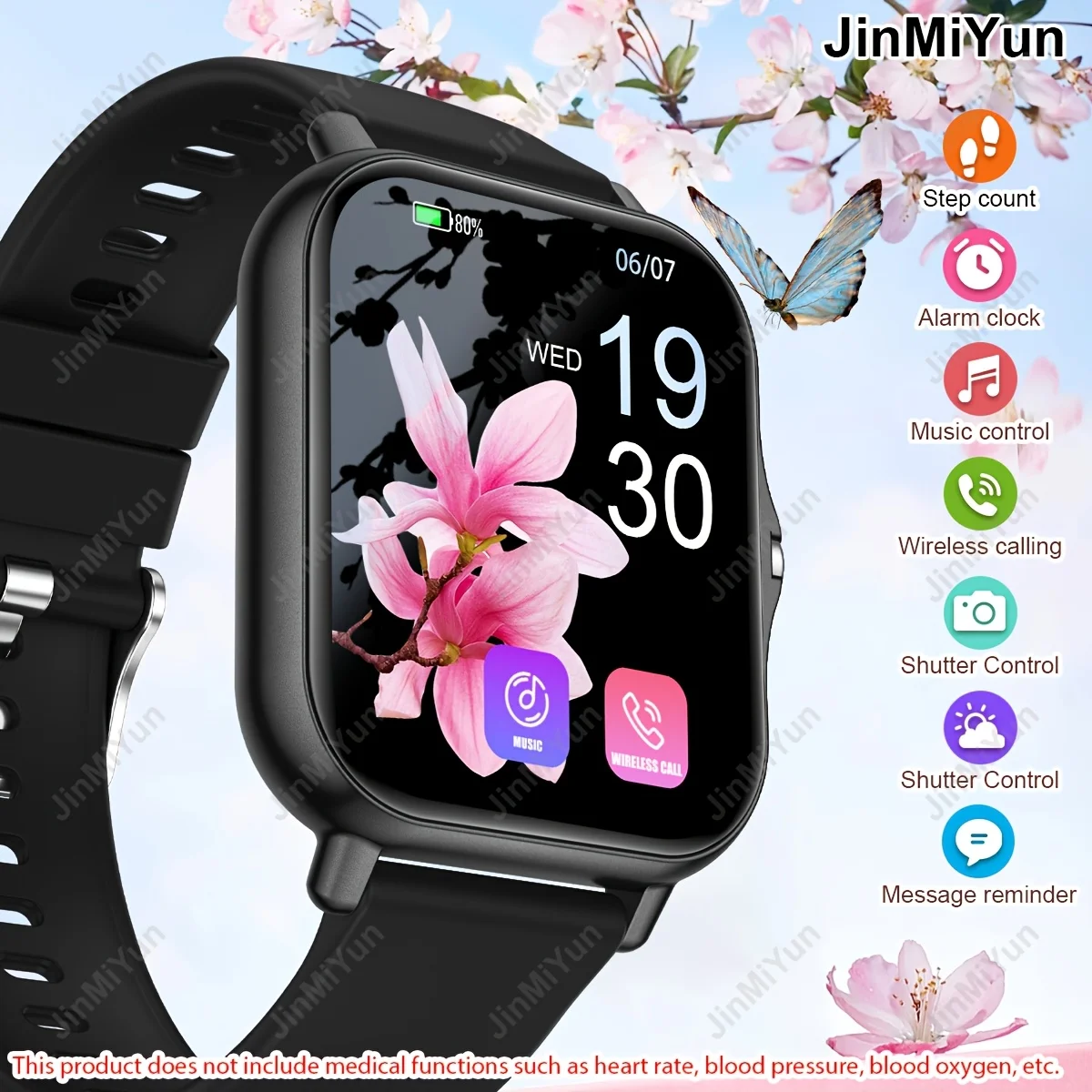 1.83-inch Full-Screen Touch Smartwatch, Suitable for Both Men and Women. Features Wireless Call Answering