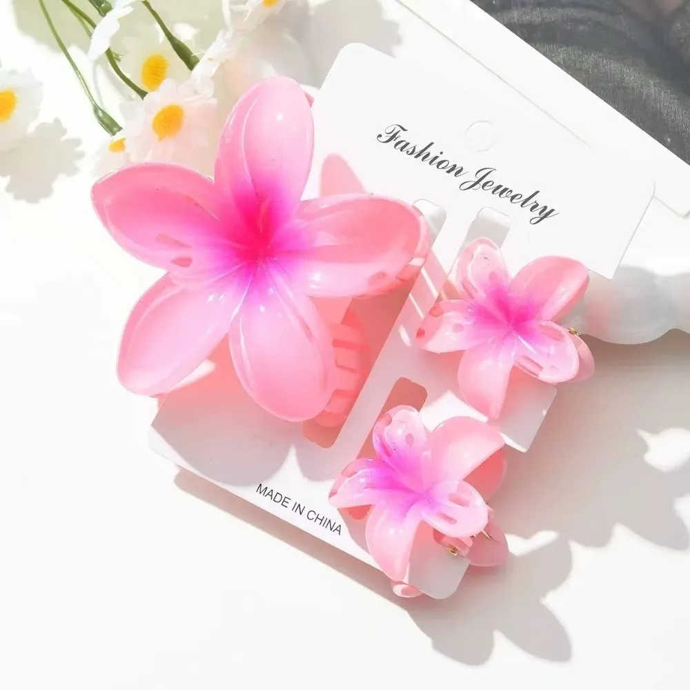 

18 шт., заколки для волос с милым градиентом, яйцом и цветком, акриловые заколки, заколки для волос в гавайском стиле, заколки в виде акулы, повседневное использование