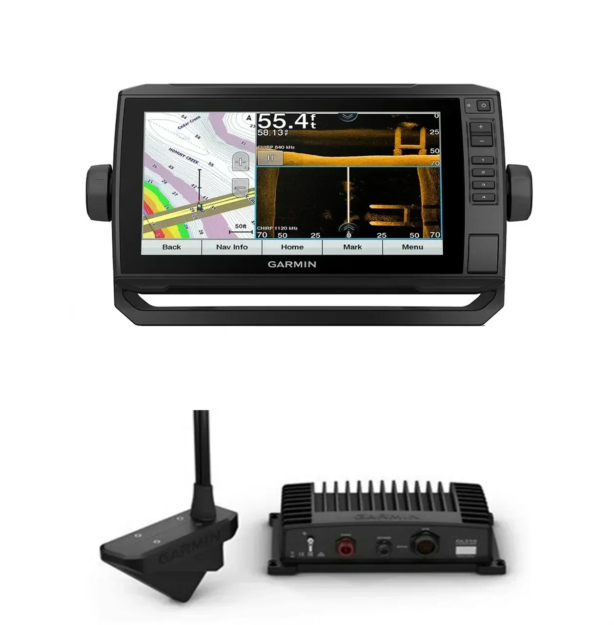 خصم مبيعات الصيف على صفقات مبيعات Garmin Panoptix LiveScope لصيد الأسماك على الجليد يتضمن ECHOMAP Plus 93sv Sonar #1