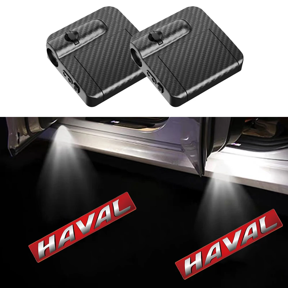 2PCS Car Door Led Welcome Night Light Wireless Projection Laser Lamp for Haval Great Wall Jolion H1 H2 H3 H4 H5 H6 H7 H9 F5 F7