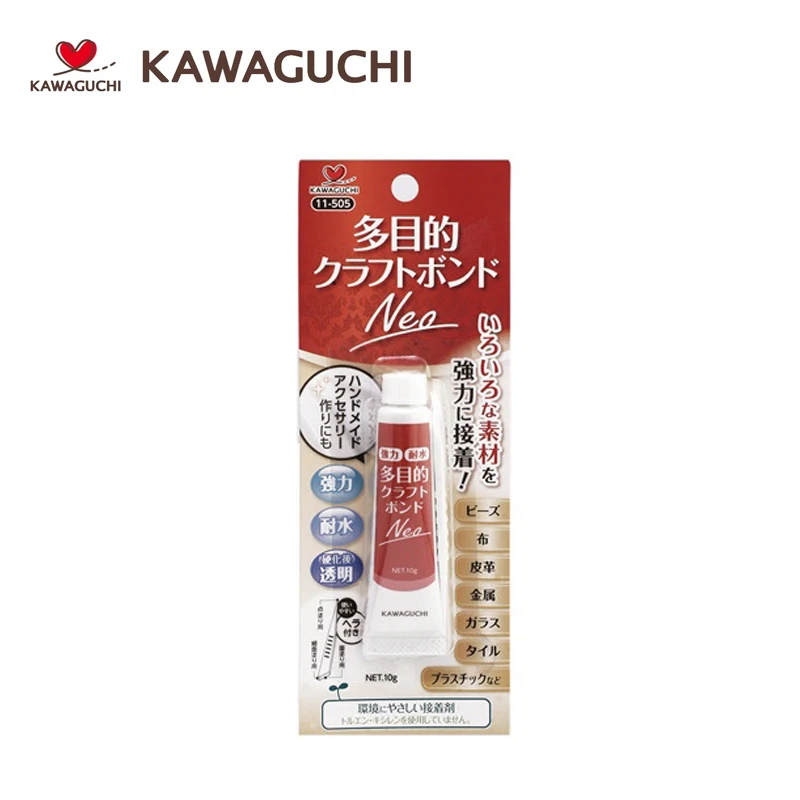 KAWAGUCHI 多目的接着剤 DIY 生産用 耐水性 透明 遅乾性 強力接着剤 10g クラフトボンドネオ 11-505