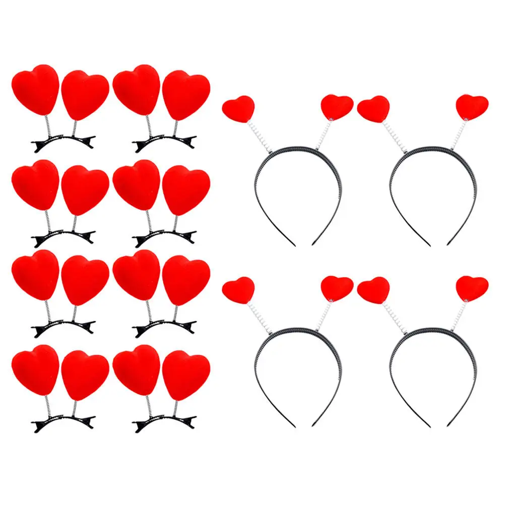 

1Set Heart Shaped Valentine's Day Headband Lightweight Comfortable Chic Party Hair Accessory for Women Girls Festive Costume