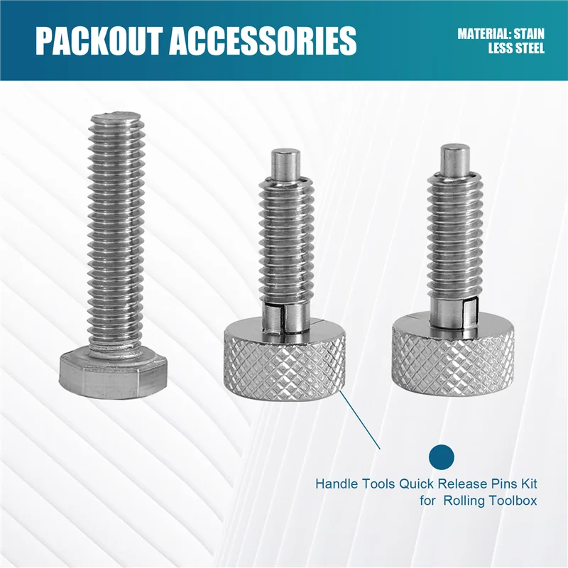 AEE4-handvat gereedschap Quick Release Pins Kit vervangende onderdelen accessoires voor PACKOUT rollende gereedschapskist