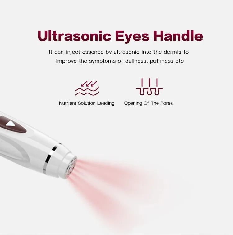 Home Use Ultrasonic Beauty Instrument Professionals Eye Care Machine with Three size head