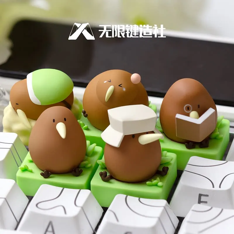 keycap-de-resina-de-passaro-kiwi-em-desenho-animado-peca-Unica-para-substituicao-colecionavel-para-teclado-mecanico-decoracao-presente-para-adultos-modelo-brinquedo-ornamento