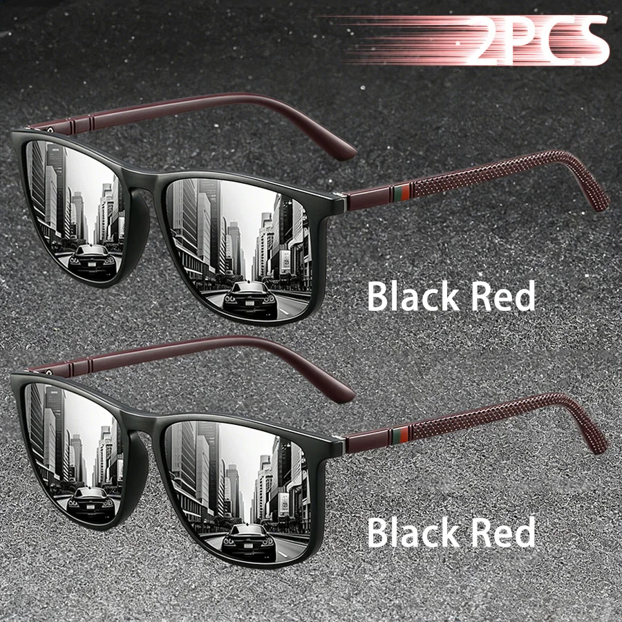 2 Stück Klassische Modische Sonnenbrille mit Buntem Streifendesign für Männer und Frauen zum Autofahren, Angeln und für die Freizeit, Marken-Designer Retro-Sonnenbrille – Detail 11