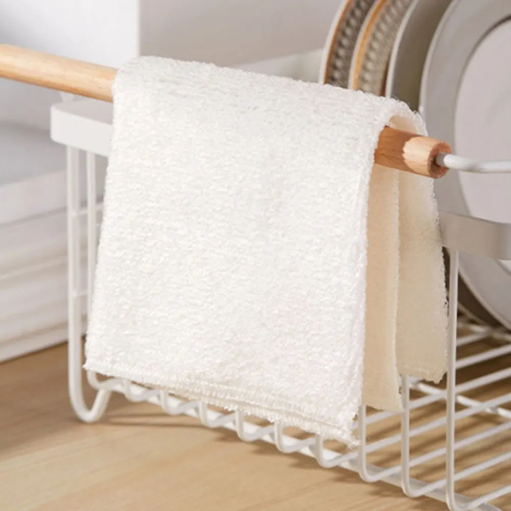 6 قطعة ألياف الخيزران طبق القماش سميكة قابلة لإعادة الاستخدام المطبخ تنظيف الملابس التجفيف السريع رائحة مقاومة غسل منشفة للمنزل #3