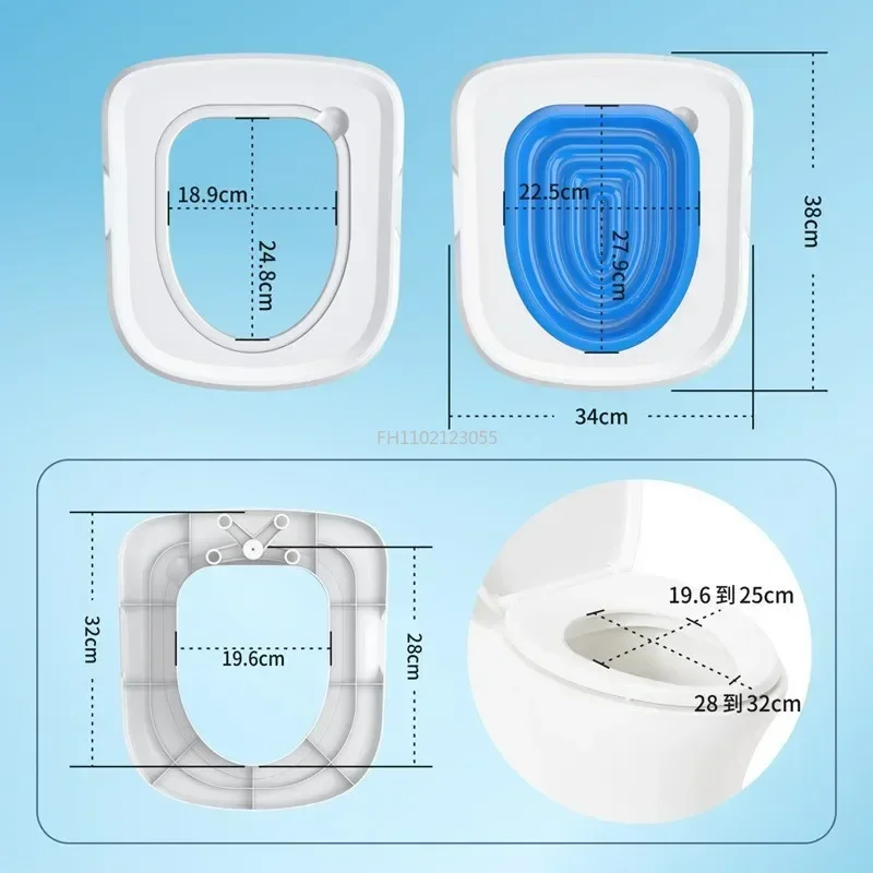 Cat Toilet Trainer Reusable Training Toilet for Cats Plastic Training Cat Litter Box Mat Toilet Pet Cat Training Accessaries