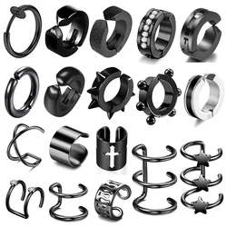 1 Piece Stainless Steel Ear Clip Earrings For Women/Men Fashion No Ear Hole Earring Trendy Simple Style Boys Girls Best Gifts