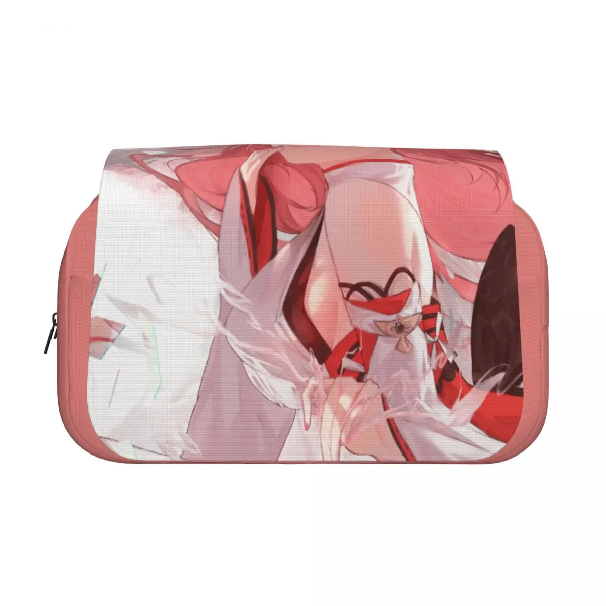 Yae Miko Genshins Impact Double Clamshell Pen Case Pencil Pouch Pen Box for Student Bags School Supplies Zipper Stationery
