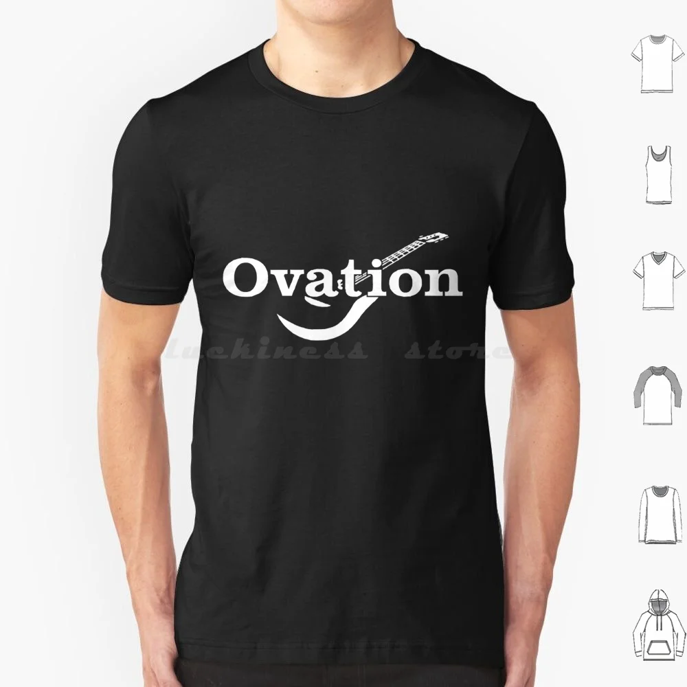 Camiseta con Logo de guitarras Ovation, Camiseta de algodón para hombres y mujeres, estampado artesanal, guitarra, música, guitarras Jackson Jackson, guitarrista de Metal, banda de Heavy Metal