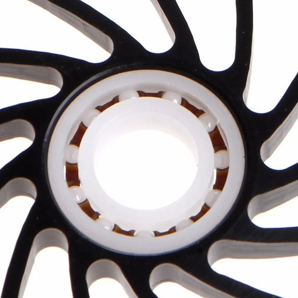 

2Pcs Rear Derailleur Ceramic Bearing Wheel 13t Aluminum Alloy Guide Pulley Bike Replacement Smooth Rolling Chain Accurate