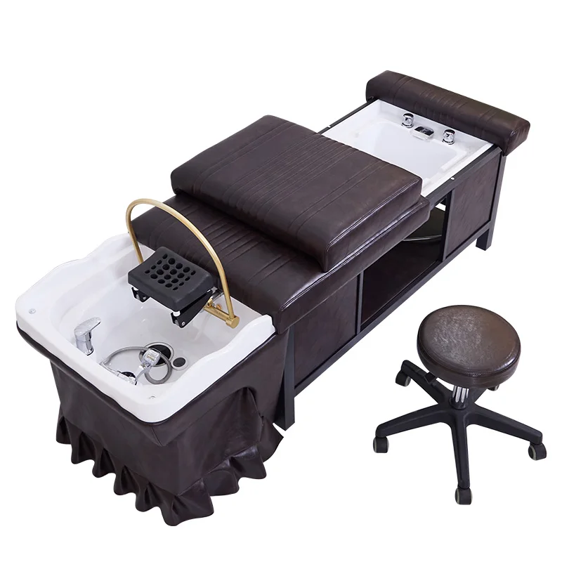 

Modern Luxury Salon Furniture Spa Water Circulation Hair Washing Massage Chair Pedicure Shampoo Bed