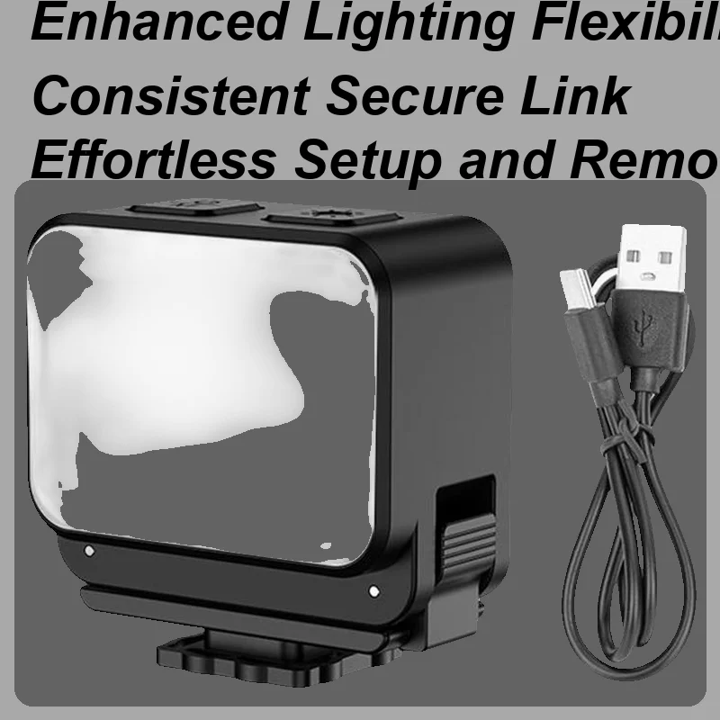 

Camera Lighting Led Action Camera Video Light Portable Lamp With Clip For Recording Streaming Studio Makeup Selfie Filming Photo