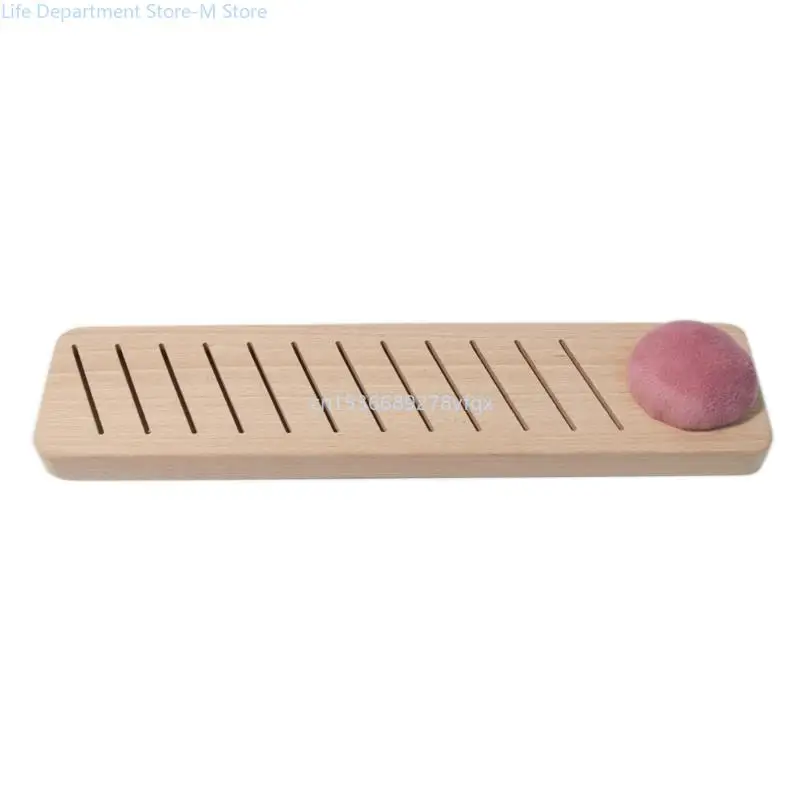 

Wooden Thread Rack Thread Plate Holder Organiser with Sewing Pins Holder for Embroidery Thread Quilting and Sewing Pins