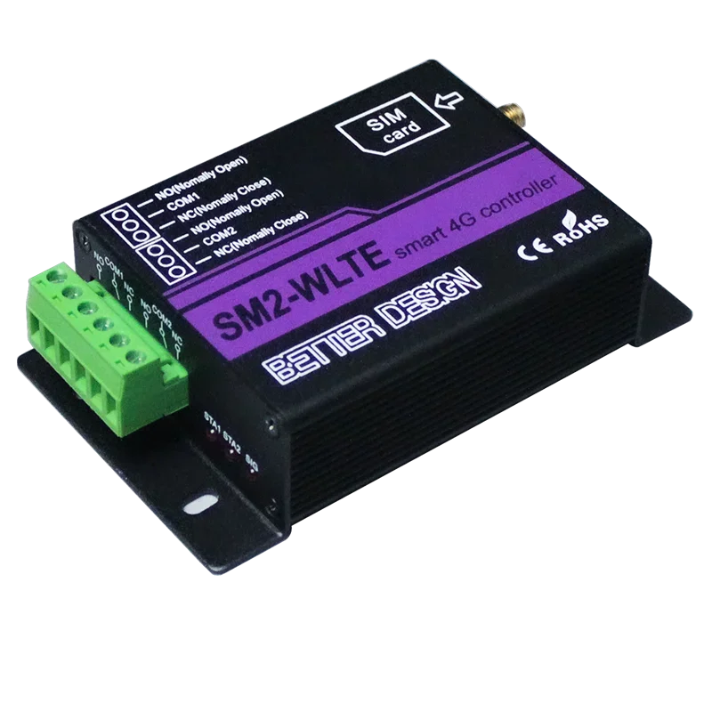 NF Smart Socket SM2-WLTE 4G LTE 2CH Relay Controller GSM SMS Phone Control Switch con Temperature y Humidity sensor For Gate Ope
