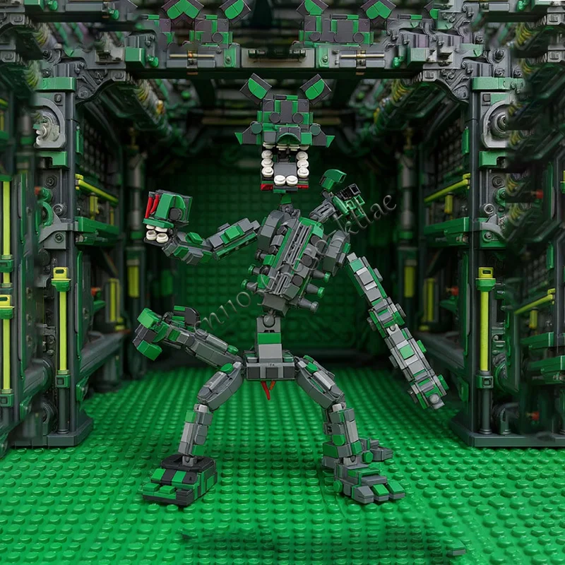 781 PCS Série de Personagens de Jogos Populares, Raposa Fantasmagórica Desmontável MOC, Bloco de Construção Modular Personalizável, Brinquedo Simples DIY para Presente de Festival